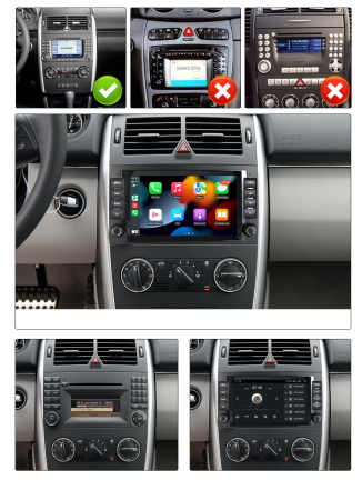 Navigatie Mercedes Vito Sprinter Viano A B Class VW Crafter, 4 GB RAM si 64 GB ROM, Slot Sim 4G, Procesor Octa Core, Carplay, Sunet DSP, Android, Aplicatii, Usb, Wi Fi, Bluetooth [2]