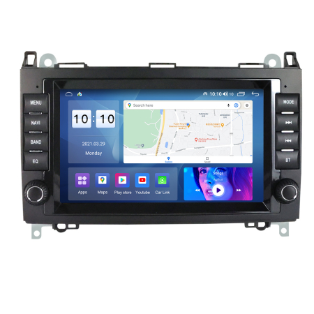 Navigatie Mercedes Vito Sprinter Viano A B Class VW Crafter, 4 GB RAM si 64 GB ROM, Slot Sim 4G, Procesor Octa Core, Carplay, Sunet DSP, Android, Aplicatii, Usb, Wi Fi, Bluetooth [5]
