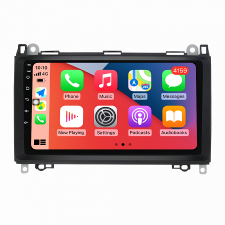 MERCEDES-BENZ - Navigatie Auto Android Mercedes Vito Sprinter Viano A B Class VW Crafter, 4GB RAM si 32GB ROM, Display QLED 9 inch, Wireless Carplay si Android Auto, Procesor Octacore, Slot sim 4G, Sunet DSP, Camera
