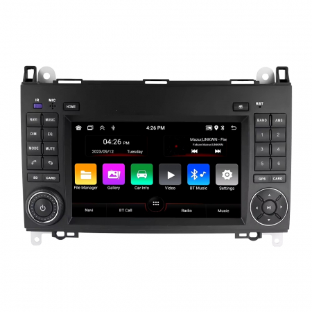 Navigatie Auto cu Android - RESIGILAT Navigatie Mercedes Vito Sprinter Viano A B Class VW Crafter, Android 14, Wireless Carplay si Android Auto, 2GB RAM si 32GB ROM, Display IPS 7 inch, Internet, Aplicatii, Wi Fi, Usb, Bluetooth