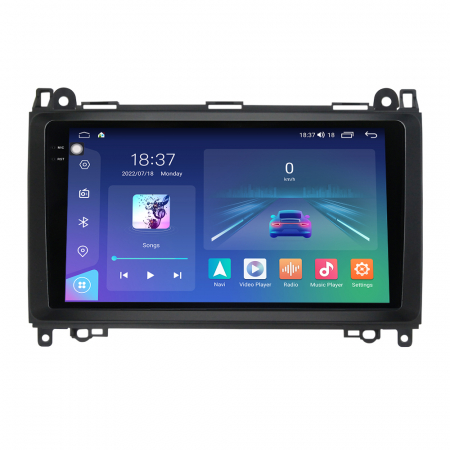 B Class W245 (2005 - 2011) - Navigatie Mercedes Vito Sprinter Viano A B Class VW Crafter, Rezolutie 2K, Display QLED 9.5 inch, 4GB RAM si 64GB ROM, Android, Procesor Octacore, Slot sim 4G, Sunet DSP, Wireless Carplay si Android A