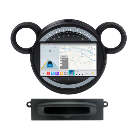 Navigatie dedicata MINI cu Android - Navigatie Mini Cooper Countryman din 2007 - 2014, 8GB RAM si 128GB ROM, Ecran QLED 9 inch, Android 15, Procesor Octacore, Slot sim 4G, Sunet DSP, Wireless Carplay si Android Auto, Camera Marsarier