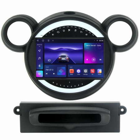 Navigatie Mini Cooper Countryman din 2007-2014, Rezolutie 2K, Display QLED 9.5 inch, 4GB RAM si 64GB ROM, Android, Procesor Octacore, Slot sim 4G, Sunet DSP, Wireless Carplay si Android Auto, Camera M [1]