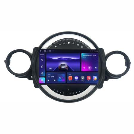 Navigatie Mini Cooper din 2007-2015, Rezolutie 2K, Ecran QLED 9.5 inch, 8GB RAM si 128GB ROM, Android, Procesor Octacore, Slot sim 4G, Sunet DSP, Wireless Carplay [2]