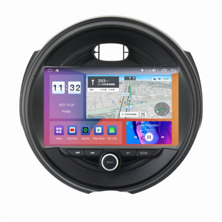 Navigatie Mini Cooper din 2014-2020, Android 14, Wireless Carplay si Android Auto, 2GB RAM si 32GB ROM, Display IPS 9 inch, Camera Marsarier, Internet, Aplicatii, Wi Fi, Usb, Bluetooth [4]