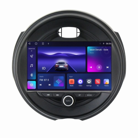 Navigatie Mini Cooper din 2014-2020, Rezolutie 2K, Display QLED 9.5 inch, 4GB RAM si 64GB ROM, Android, Procesor Octacore, Slot sim 4G, Sunet DSP, Wireless Carplay si Android Auto, Camera Marsarier, U [1]