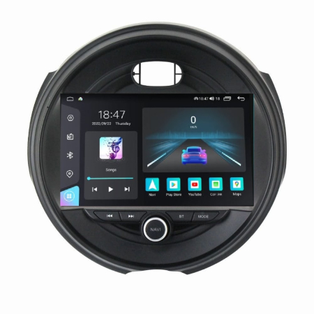 Navigatie dedicata MINI cu Android - Navigatie Mini Cooper din 2014-2020, Rezolutie 2K, Ecran QLED 9.5 inch, 8GB RAM si 128GB ROM, Android, Procesor Octacore, Slot sim 4G, Sunet DSP, Wireless Carplay si Android Auto