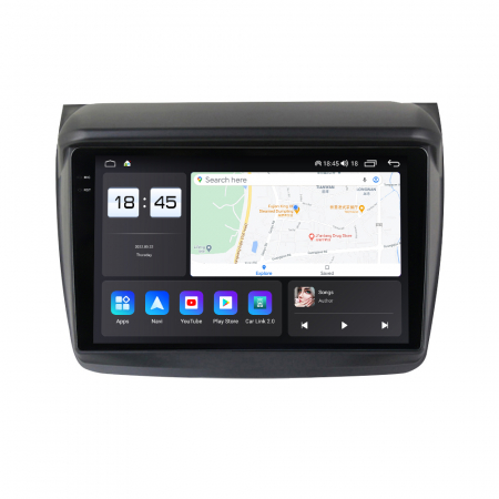 Navigatie Mitsubishi L200 din 2008 - 2016, Rezolutie 2K, Ecran QLED 9.5 inch, 8GB RAM si 128GB ROM, Android, Procesor Octacore, Slot sim 4G, Sunet DSP, Wireless Carplay [1]