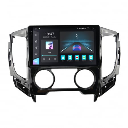 Navigatie dedicata Mitsubishi cu Android - Navigatie Mitsubishi L200 din 2014-2020, Rezolutie 2K, Display QLED 9.5 inch, 4GB RAM si 64GB ROM, Android, Procesor Octacore, Slot sim 4G, Sunet DSP, Wireless Carplay si Android Auto, Camera Marsarie