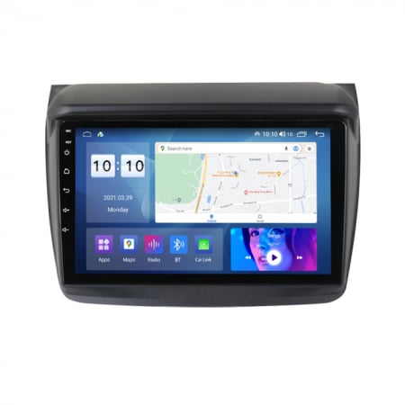 Navigatie dedicata Mitsubishi cu Android - Navigatie Mitsubishi L200 din 2018 - 2020, 4GB RAM si 64GB ROM, Ecran QLED 9 inch, Android 14, Procesor Octacore, Slot sim 4G, Sunet DSP, Wireless Carplay si Android Auto, Camera Marsarier