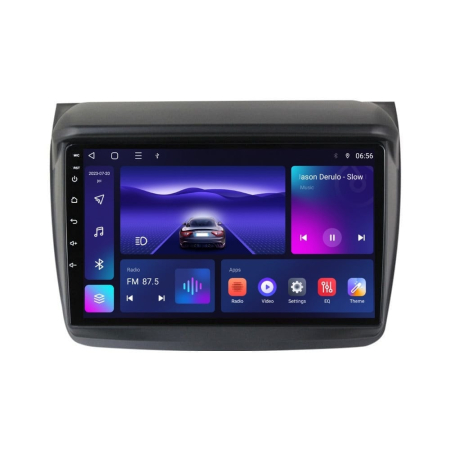 Navigatie Mitsubishi L200 din 2018 - 2020, Rezolutie 2K, Display QLED 9.5 inch, 4GB RAM si 64GB ROM, Android, Procesor Octacore, Slot sim 4G, Sunet DSP, Wireless Carplay si Android Auto, Camera Marsar [1]