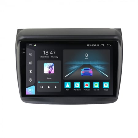 L200  (2018 - 2020) - Navigatie Mitsubishi L200 din 2018 - 2020, Rezolutie 2K, Ecran QLED 9.5 inch, 8GB RAM si 128GB ROM, Android, Procesor Octacore, Slot sim 4G, Sunet DSP, Wireless Carplay