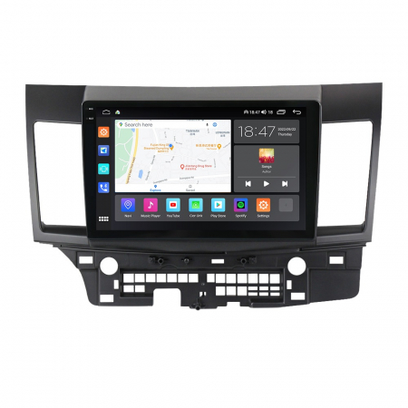 Navigatie Mitsubishi Lancer din 2007 - 2012, Rezolutie 2K, Ecran QLED 9.5 inch, 8GB RAM si 128GB ROM, Android, Procesor Octacore, Slot sim 4G, Sunet DSP, Wireless Carplay [2]