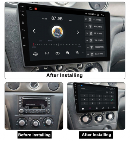 Navigatie Mitsubishi Outlander 2004 - 2008 Android 14 , 4GB RAM , Procesor Quad Core , Wireless Carplay si Android auto , Display HD Touchscreen, Wi-Fi , Bluetooth, USB [2]