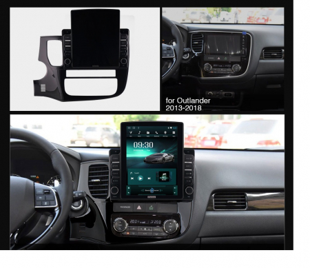 Navigatie Mitsubishi Outlander 3 din 2013-2018, Display TESLA 9.5 inch, 2GB RAM si 32GB ROM, Wireless Carplay si Android Auto, Procesor Octacore, Slot sim 4G, Sunet DSP, Camera Marsarier, Bluetooth, U [1]