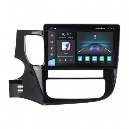 Navigatie dedicata Mitsubishi cu Android - Navigatie Mitsubishi Outlander 3 din 2013-2018, Rezolutie 2K, Display QLED 9.5 inch, 4GB RAM si 64GB ROM, Android, Procesor Octacore, Slot sim 4G, Sunet DSP, Wireless Carplay si Android Auto, Camera M