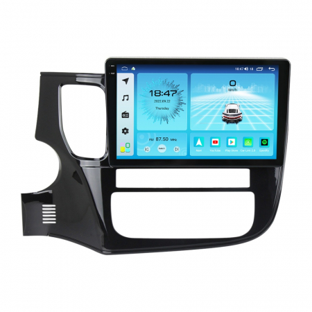 Navigatie Mitsubishi Outlander 3 din 2013-2018, Rezolutie 2K, Display QLED 9.5 inch, 4GB RAM si 64GB ROM, Android, Procesor Octacore, Slot sim 4G, Sunet DSP, Wireless Carplay si Android Auto, Camera M [3]