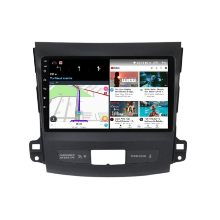 Navigatie Mitsubishi Outlander din 2006-2014 , Android 14 , 4GB RAM , Procesor Quad Core , Wireless Carplay si Android auto , Display HD Touchscreen, Wi-Fi , Bluetooth, USB [2]