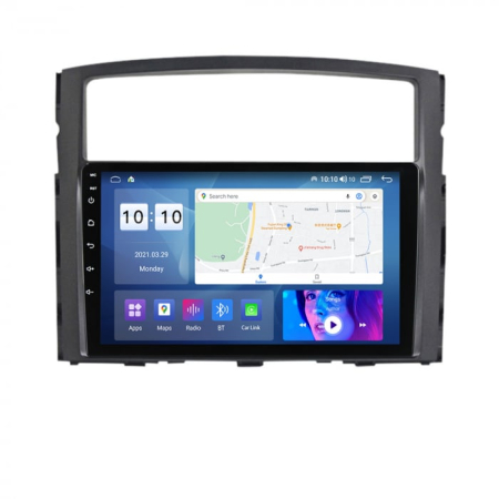 Navigatie dedicata Mitsubishi cu Android - Navigatie Mitsubishi Pajero ( 2006 - 2018 ) Android 14, 2GB RAM si 32GB ROM, Display IPS 9 inch, Camera Marsarier, Internet, Aplicatii, Wi Fi, Usb, Bluetooth