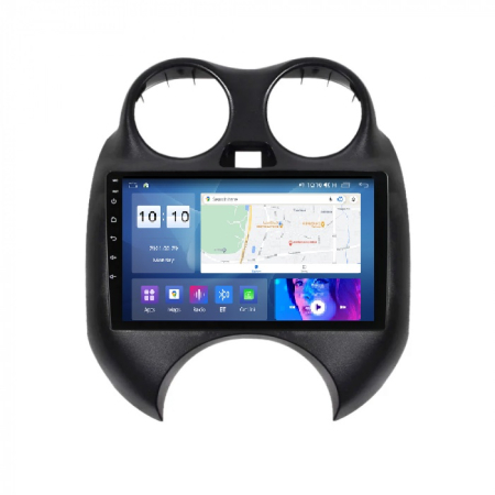 Navigatie dedicata Nissan cu Android - Navigatie Nissan March 2010 - 2013 Android 14 , 4GB RAM , Procesor Quad Core , Wireless Carplay si Android auto , Display HD Touchscreen, Wi-Fi , Bluetooth, USB