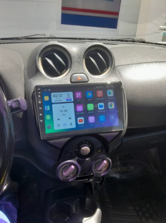 Navigatie Nissan March 2010 - 2013 Android 14 , 4GB RAM , Procesor Quad Core , Wireless Carplay si Android auto , Display HD Touchscreen, Wi-Fi , Bluetooth, USB [5]