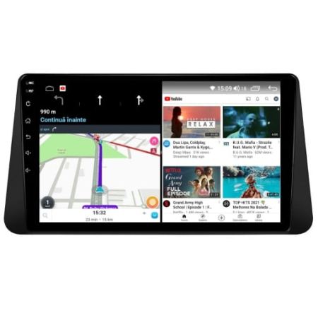 Navigatie Nissan Micra 5 2017 - 2021 8GB RAM si 128GB ROM, Ecran QLED 9 inch, Android 14, Procesor Octacore, Slot sim 4G, Sunet DSP, Wireless Carplay si Android Auto [5]