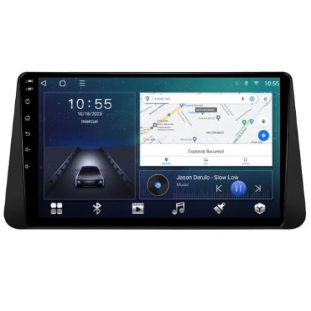 Navigatie dedicata Nissan cu Android - Navigatie Nissan Micra 5 2017 - 2021 Android 14, 2GB RAM si 32GB ROM, Display IPS 9 inch, Camera Marsarier, Internet, Aplicatii, Wi Fi, Usb, Bluetooth