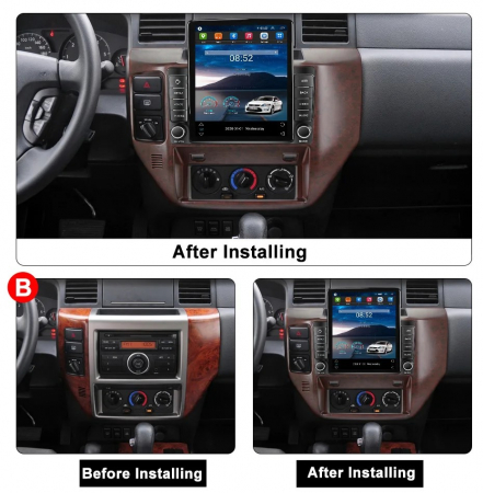 Navigatie Nissan Patrol 2004-2021 Ecran TESLA 9.7 inch, 8 GB RAM si 128 GB ROM, Android 15, Slot Sim 4G, Procesor Octa Core, Carplay Wireless si Android auto, Procesor Sunet Digital DSP, Aplic [2]