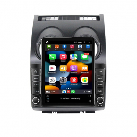 Navigatie Nissan Qashqai J10 din 2006-2013, Display TESLA 9.5 inch, 2GB RAM si 32GB ROM, Wireless Carplay si Android Auto, Procesor Octacore, Slot sim 4G, Sunet DSP, Camera Marsarier, Bluetooth, USB, [1]