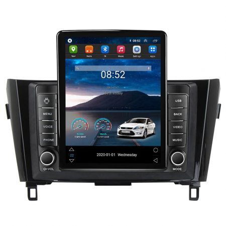 Navigatie dedicata Nissan cu Android - Navigatie Nissan Qashqai Xtrail din 2013-2018, Display TESLA 9.5 inch, 2GB RAM si 32GB ROM, Wireless Carplay si Android Auto, Procesor Octacore, Slot sim 4G, Sunet DSP, Camera Marsarier, Bluetooth, US