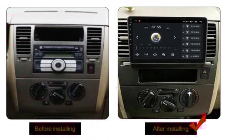Navigatie Nissan Tiida 2005-2010 Android 14 , 2GB RAM QLED Carplay [3]