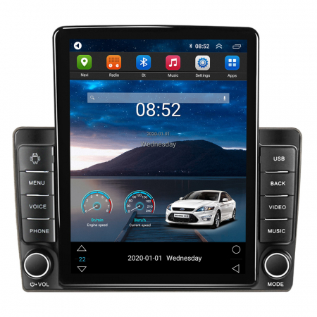 Navigatie Auto cu Android - Navigatie Nissan Tiida 2005-2010v2 Ecran TESLA 9.7 inch, 8 GB RAM si 128 GB ROM, Android 15, Slot Sim 4G, Procesor Octa Core, Carplay Wireless si Android auto, Procesor Sunet Digital DSP