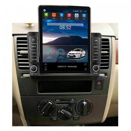 Navigatie Nissan Tiida 2005-2010v2 Ecran TESLA 9.7 inch, 8 GB RAM si 128 GB ROM, Android 15, Slot Sim 4G, Procesor Octa Core, Carplay Wireless si Android auto, Procesor Sunet Digital DSP [3]