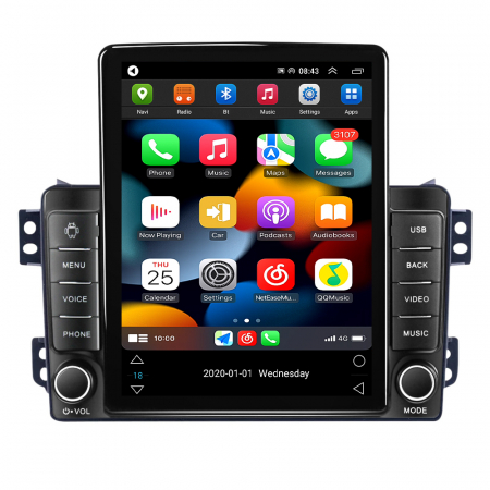 Navigatie Opel Agila din 2007 - 2014, Ecran TESLA 9.7 inch, 8 GB RAM si 128 GB ROM, Android 15, Slot Sim 4G, Procesor Octa Core, Carplay Wireless si Android auto, Procesor Sunet Digital DSP, Aplic [1]