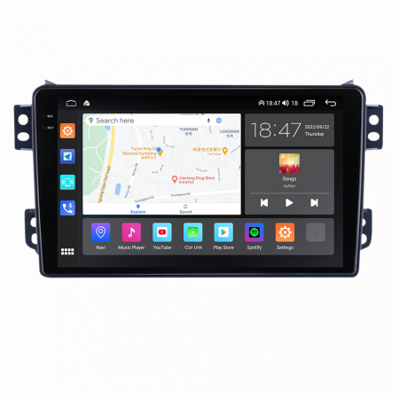 Navigatie Opel Agila din 2007-2014, Rezolutie 2K, Ecran QLED 9.5 inch, 8GB RAM si 128GB ROM, Android, Procesor Octacore, Slot sim 4G, Sunet DSP, Wireless Carplay [4]