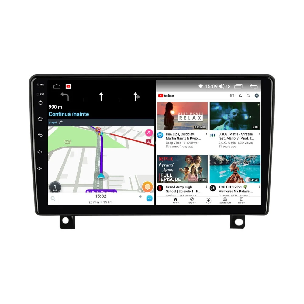 Navigatie Opel Astra H , 2006 - 2014 Rezolutie 2K, Display QLED 9.5 inch, 4GB RAM si 64GB ROM, Android, Procesor Octacore, Slot sim 4G, Sunet DSP, Wireless Carplay si Android Auto, Camera Marsa [4]