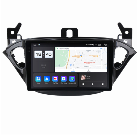 Corsa E  (2014 - 2019) - Navigatie Opel Corsa E ( 2014 - 2019 ) 4GB RAM si 64GB ROM, Ecran QLED 9 inch, Android 14, Procesor Octacore, Slot sim 4G, Sunet DSP, Wireless Carplay si Android Auto, Camera Marsarier