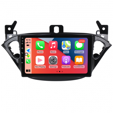 OPEL - Navigatie Auto Android Opel Corsa E din 2014-2019, 4GB RAM si 32GB ROM, Display QLED 9 inch, Wireless Carplay si Android Auto, Procesor Octacore, Slot sim 4G, Sunet DSP, Camera Marsarier, Bluetooth, USB, Wi Fi, Ra