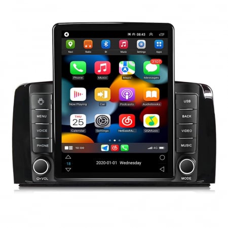 R Class  (2005 - 2017) - Navigatie Mercedes Clasa R W251 din 2005 - 2017, Ecran TESLA 9.7 inch, 4 GB RAM si 64 GB ROM, Slot Sim 4G, Procesor Octa Core, Carplay integrat, Procesor Sunet Digital DSP, Android, Aplicatii,