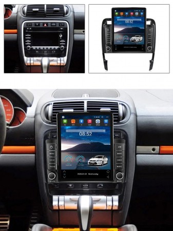 Navigatie Porsche Cayenne din 2002 - 2010, Ecran TESLA 9.7 inch, 4 GB RAM si 64 GB ROM, Slot Sim 4G, Procesor Octa Core, Carplay integrat, Procesor Sunet Digital DSP, Android, Aplicatii, Usb, W [2]