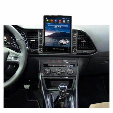 Navigatie pentru Seat Leon 3 din 2014 - 2020, Ecran TESLA 9.7 inch, 8 GB RAM si 128 GB ROM, Android 15, Slot Sim 4G, Procesor Octa Core, Carplay Wireless si Android auto, Procesor Sunet Digital DSP, A [3]
