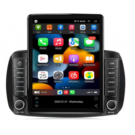 Navigatie dedicata Smart cu Android - Navigatie Smart din 2015 - 2020, Ecran TESLA 9.7 inch, 4 GB RAM si 64 GB ROM, Slot Sim 4G, Procesor Octa Core, Carplay integrat, Procesor Sunet Digital DSP, Android, Aplicatii, Usb, Wi Fi, Blue