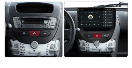 Navigatie Peugeot 107 si Citroen C1 din 2005-2015 Android 14 , 4GB RAM , Procesor Quad Core , Wireless Carplay si Android auto , Display HD Touchscreen, Wi-Fi , Bluetooth, USB [4]