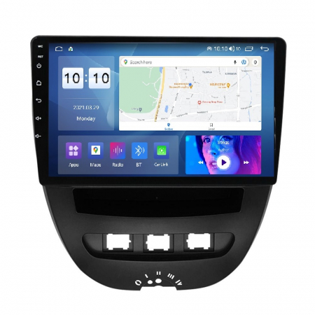 107  (2005 - 2015) - Navigatie Peugeot 107 si Citroen C1 din 2005-2015, Android 14, Wireless Carplay si Android Auto, 2GB RAM si 32GB ROM, Display IPS 9 inch, Camera Marsarier, Internet, Aplicatii, Wi Fi, Usb, Bluetooth