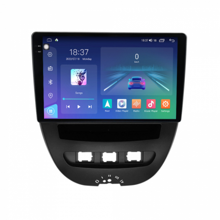 Navigatie Peugeot 107 si Citroen C1 din 2005-2015 Rezolutie 2K, Display QLED 9.5 inch, 4GB RAM si 64GB ROM, Android, Procesor Octacore, Slot sim 4G, Sunet DSP, Wireless Carplay si Android Auto, Camera [1]