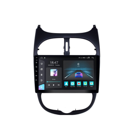 206  (1998 - 2012) - Navigatie Peugeot 206 din 1998-2012, Rezolutie 2K, Ecran QLED 9.5 inch, 8GB RAM si 128GB ROM, Android, Procesor Octacore, Slot sim 4G, Sunet DSP, Wireless Carplay si Android Auto