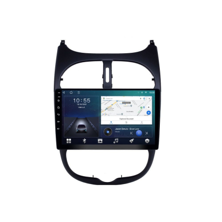 Navigatie Peugeot 206 din 1998-2012, Rezolutie 2K, Ecran QLED 9.5 inch, 8GB RAM si 128GB ROM, Android, Procesor Octacore, Slot sim 4G, Sunet DSP, Wireless Carplay si Android Auto [5]