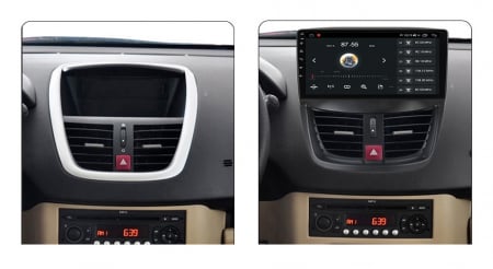 Navigatie Peugeot 207 ( 2006 - 2015 ) , Android , Display 9 inch , 2GB RAM +32 GB ROM , Internet , 4G , Aplicatii , Waze , Wi Fi , Usb , Bluetooth , Mirrorlink [2]