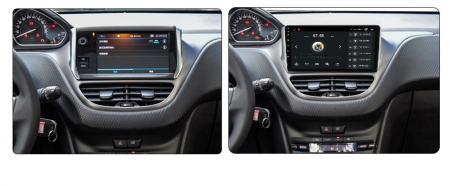 Navigatie Peugeot 208 / 2008 ( 2012 - 2020 ) 4 GB RAM si 64 GB ROM, Slot Sim 4G, Procesor Octa Core, Carplay, Sunet DSP, Android, Aplicatii, Usb, Wi Fi, Bluetooth [3]