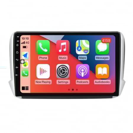 Navigatie Peugeot 208 2008 din 2012-2020, Android 14, Wireless Carplay si Android Auto, 2GB RAM si 32GB ROM, Display IPS 9 inch, Camera Marsarier, Internet, Aplicatii, Wi Fi, Usb, Bluetooth [1]